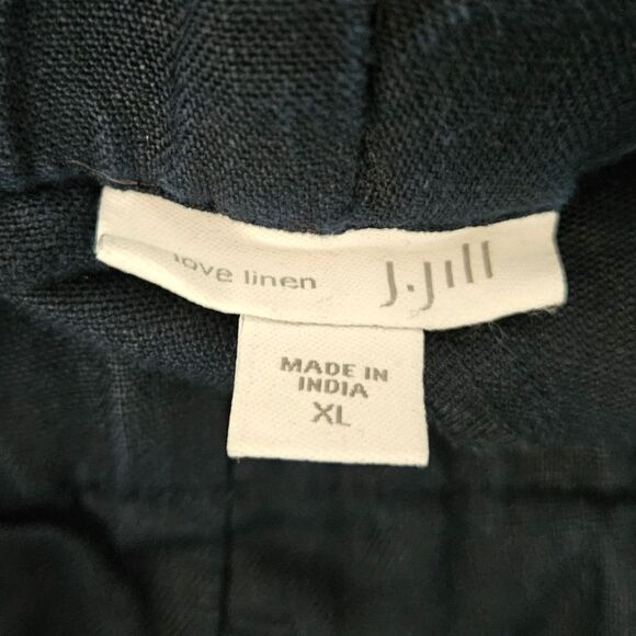 J Jill Love Linen Navy Blue Pull On Pants size extra large xl - Picture 4 of 4